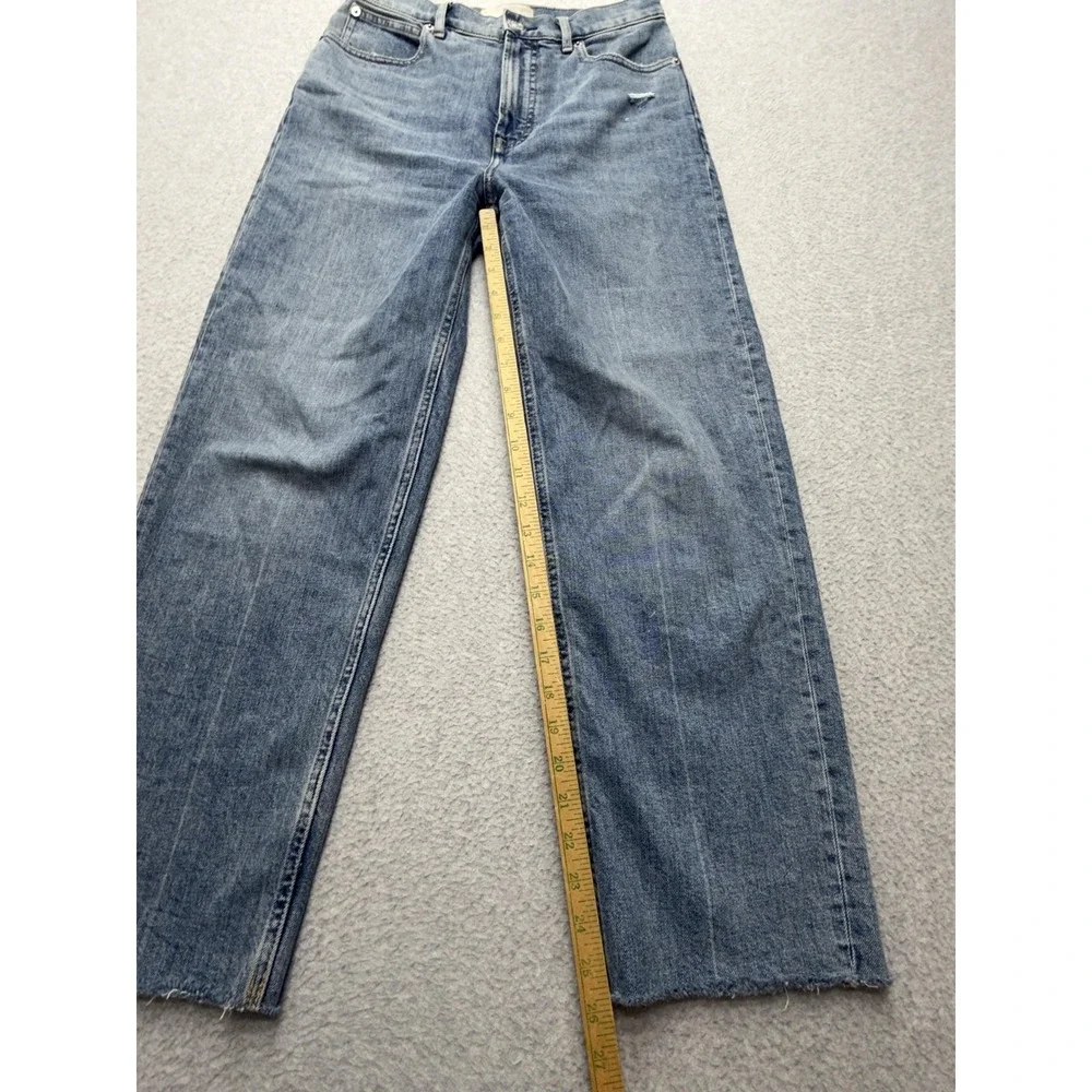 Everlane‎ The Way High Jeans Womens 27R Blue Medium Wash High Rise Wide Leg Crop